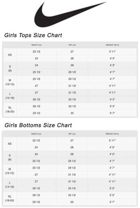 nike youth replica jersey size chart|nike youth pants size chart.